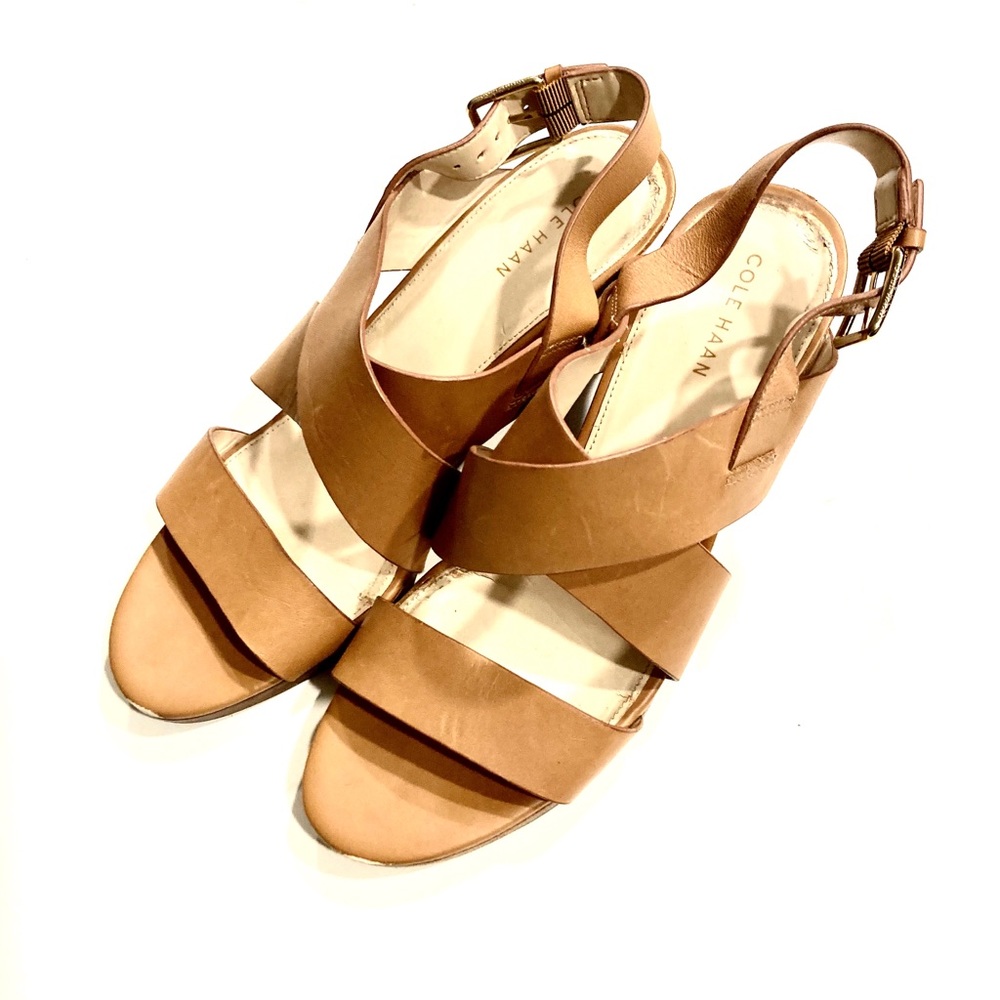 Cole  Haan Leather Platform Sandal